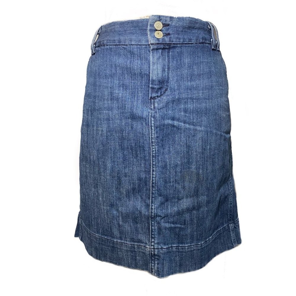 1969 Gap Limited Edition Denim Pencil Jean Skirt Size 10 Blue